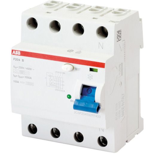 ABB FI-SCHALTER TYP B 4-POL / ABB F204B+40/0,03 2CSF204701R1400