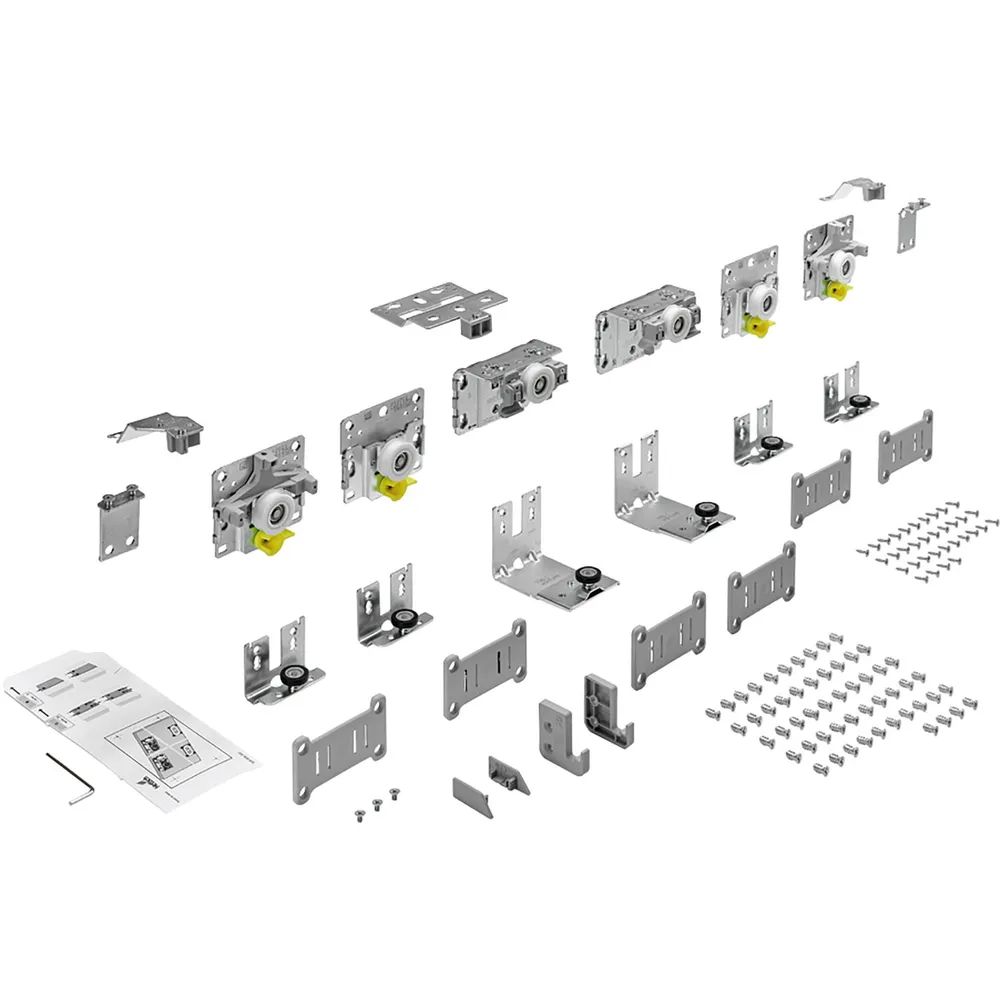 HETTICH TopLine L Schiebetürbeschlag-Set 1350 x 2600, 3-türig 18-30 mm
