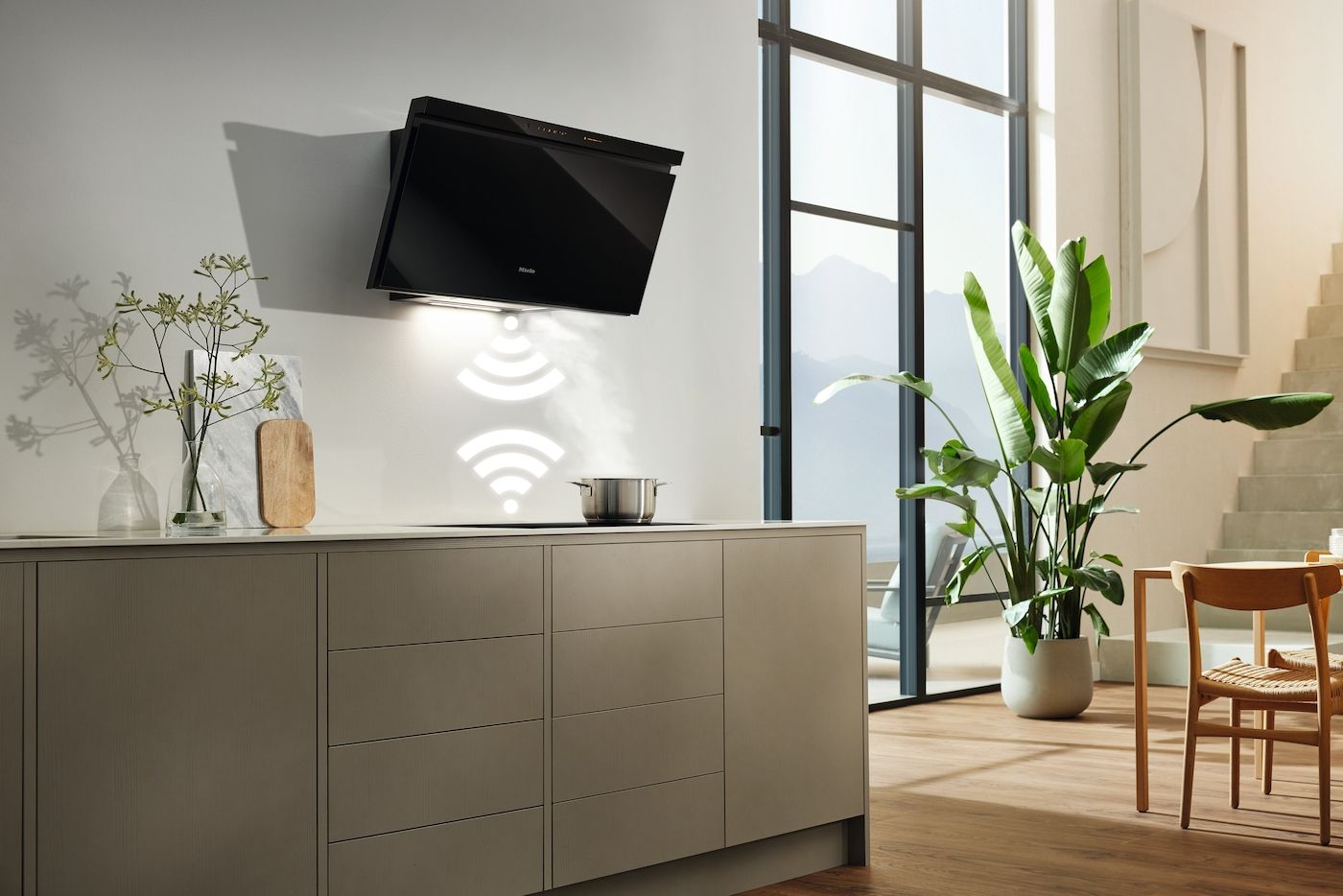 Miele Dunstabzugshaube DAH 4970 obsidianschwarz