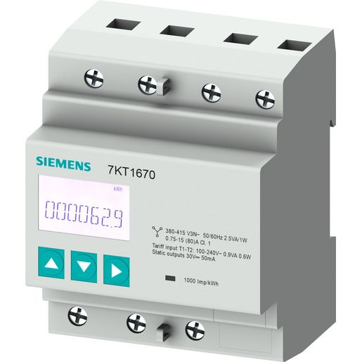 Siemens E-ZÄHLER 3PH 80A MODB.RTU+MID / SIEMEN 7KT1666-0EE01-0EE0