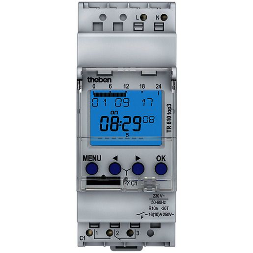 Theben DIG.-SCHALTUHR 1-KANAL VE. WO. / THEBEN TR 610 TOP3 6100130 T6100130