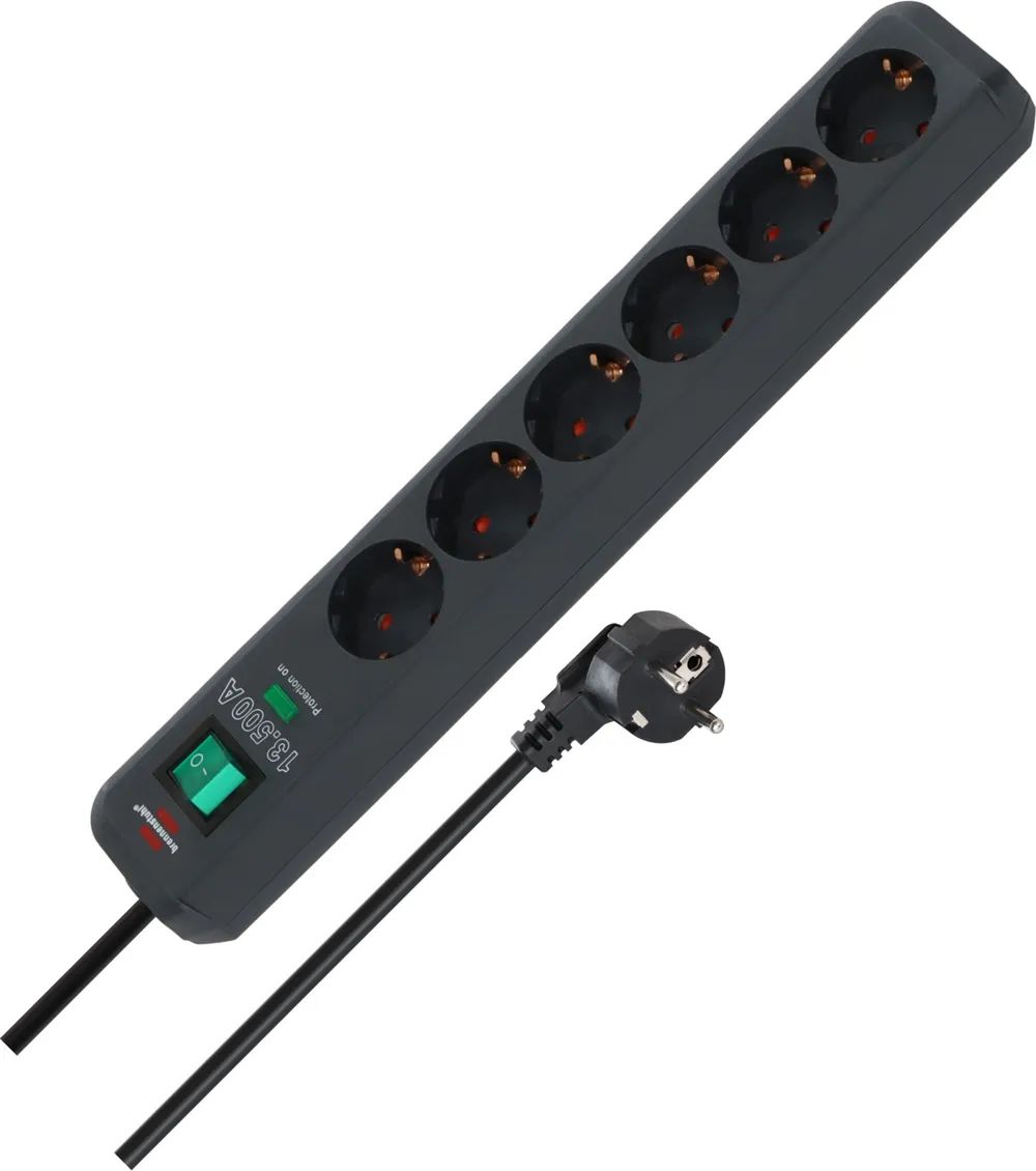 Brennenstuhl Eco-Line 6fach Leiste anthrazit *DE*
