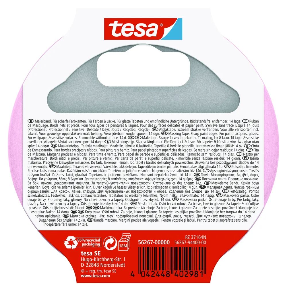 tesa® Malerkrepp Sensitive – 2er-Pack – für empfindliche Oberflächen