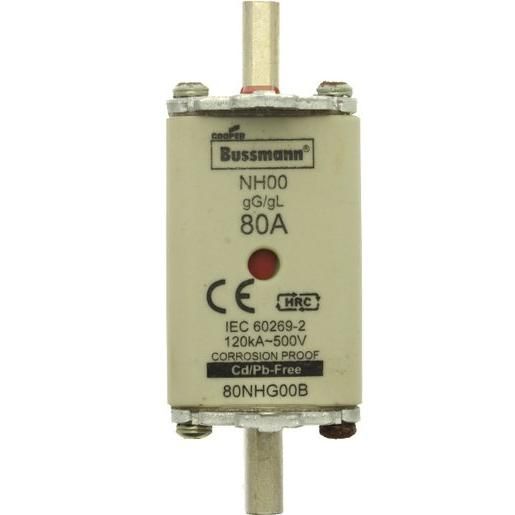 Eaton NH-SICH.EINSATZ 80AMP 500V G00 / EATON NH00/80AMP 500V GG 80NHG00B