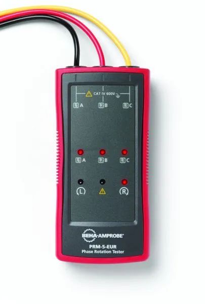 BEHA-AMPROBE Drehfeldrichtungsanzeiger LED mit fixen Messleitungen
