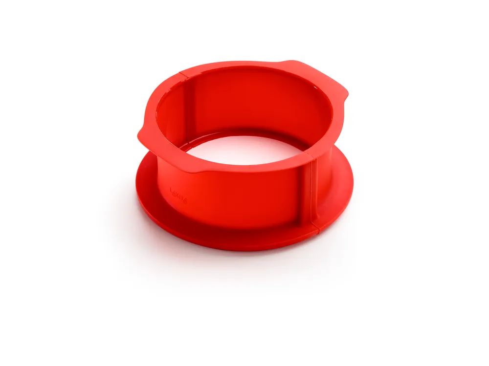 Lékué Charlotte Springform mit Teller, 18 cm - Red