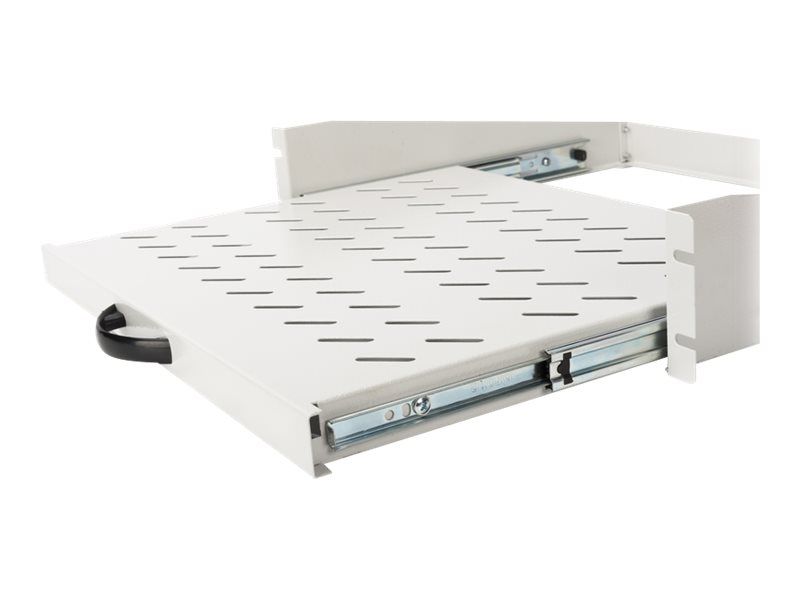 DIGITUS Ausziehbarer Fachboden zum Festeinbau an den vorderen 483 mm (19")-Profilschienen