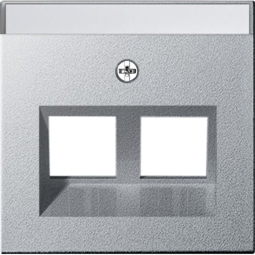 Gira ABDECK.BSF MODULAR JACK 30° 2F / GIRA 264026 SYS.55 ALU 264026