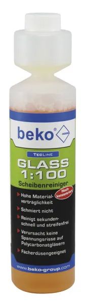 BEKO TecLine GLASS 1:100 Scheibenreiniger Konzentrat 250 ml