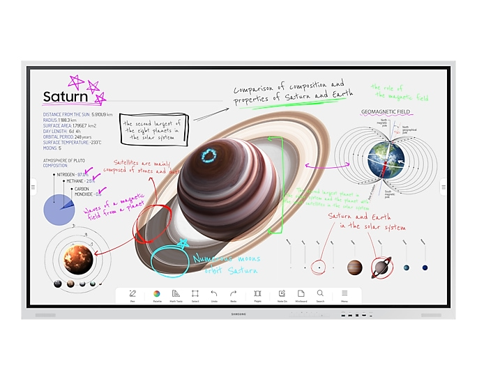 Samsung Flip Pro WM75B - 189 cm (75") Diagonalklasse WMB Series LCD-Display mit LED-Hintergrundbeleu