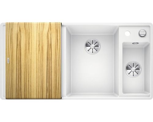 Blanco Axia III 6 S-F Silgranit PuaDur Be re, Glas