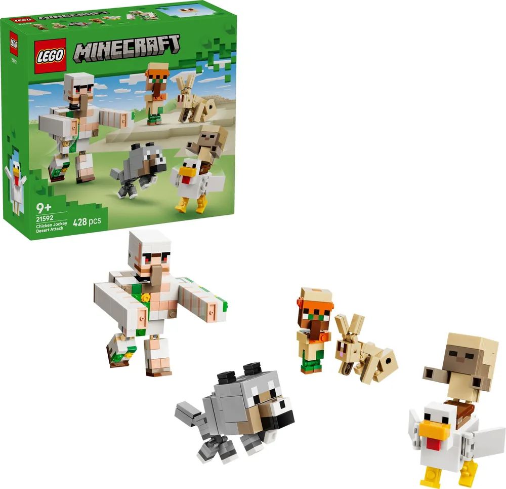 LEGO 21592 Minecraft Angriff des Hühnerreiters in der Wüste