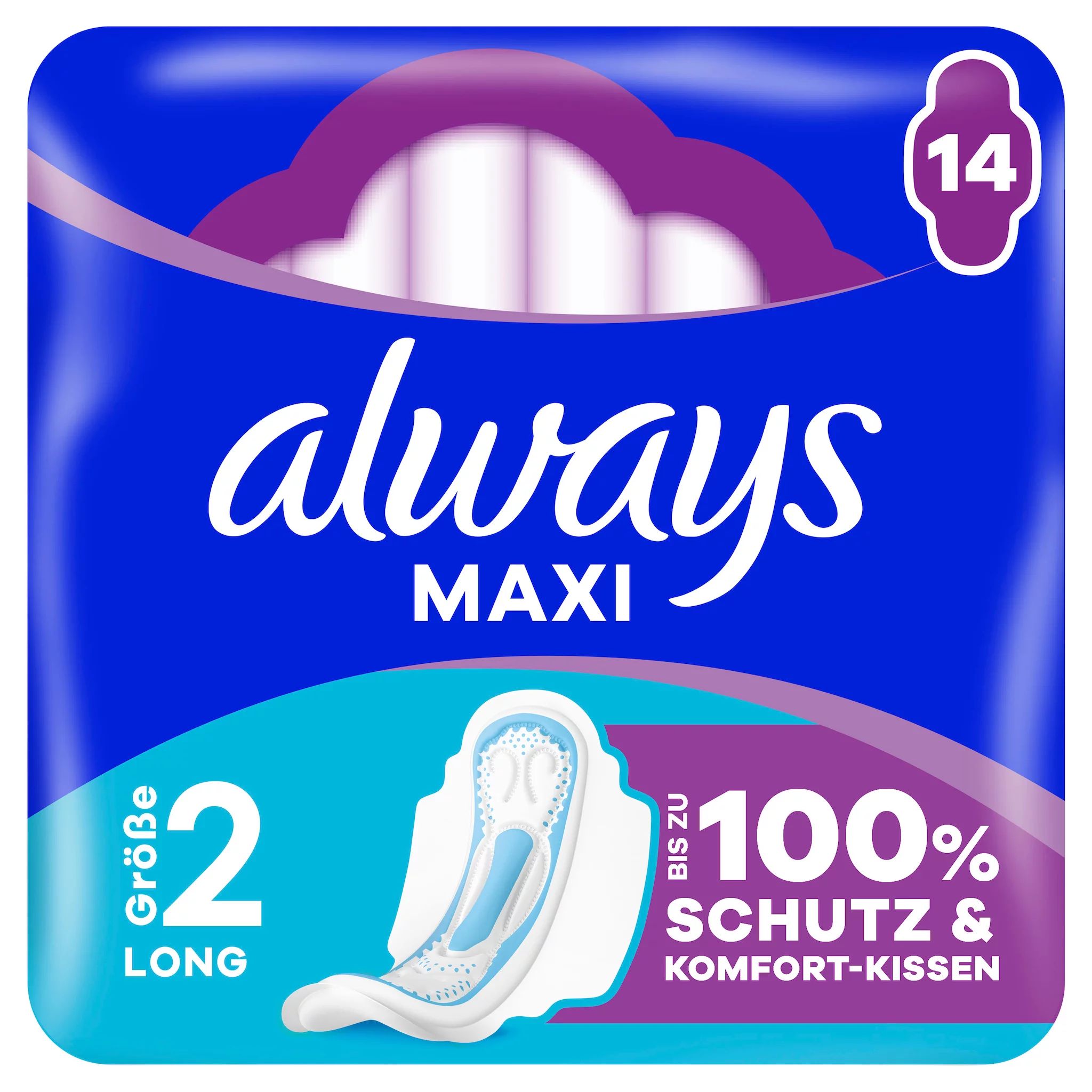 always Maxi Binde Long mit Flügeln 