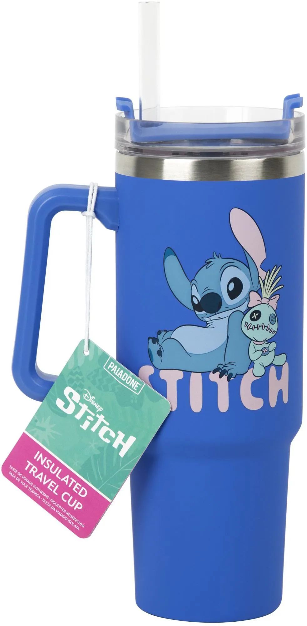 Tomik Toys GmbH Stitch Blue 900ml Multiway Travel Cup an