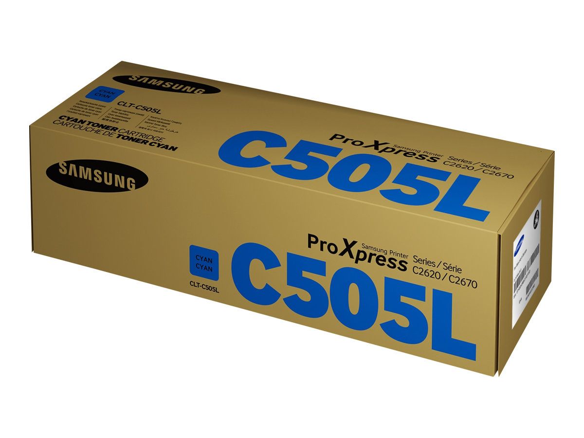 Samsung CLT-C505L - Hohe Ergiebigkeit - Cyan - Original - Tonerpatrone (SU035A)