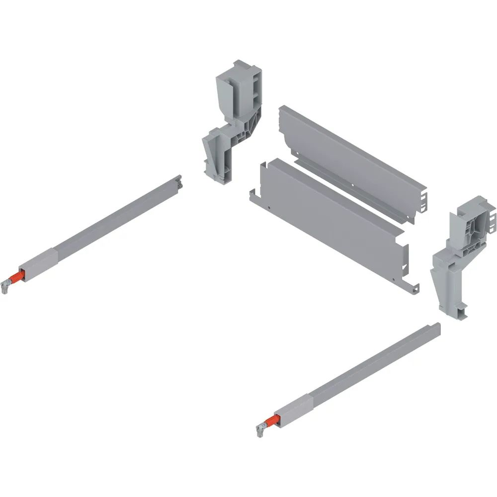 BLUM Stahlrückwand Müllauszug hängend KB 450 mm Grau