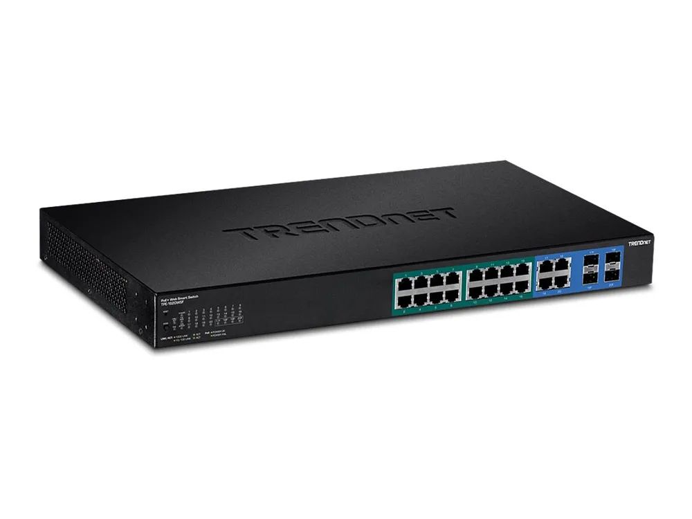 TRENDnet TPE 1620WSF - Switch - L2+ - Smart - 16 x 10/100/1000 (PoE+)
