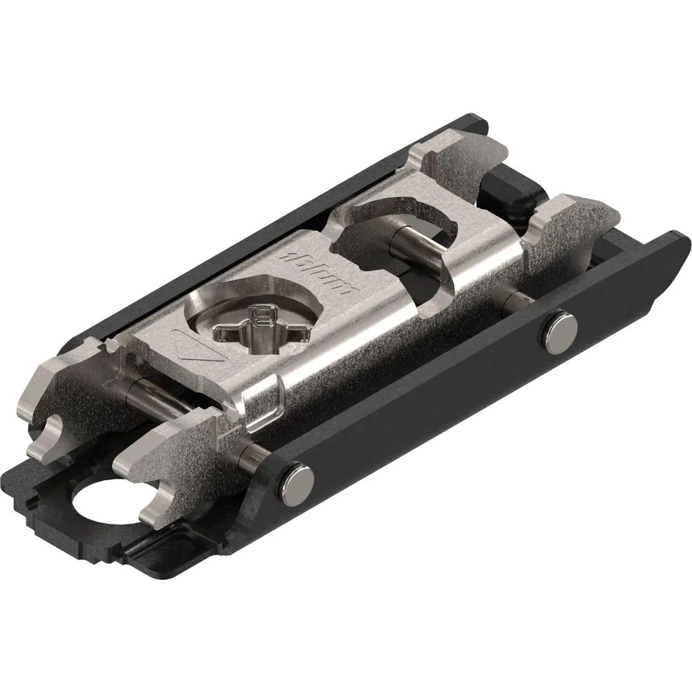 BLUM CLIP ONYX Exzenter Montageplatte gerade, Stahl, Schrauben, Distanz 0 mm