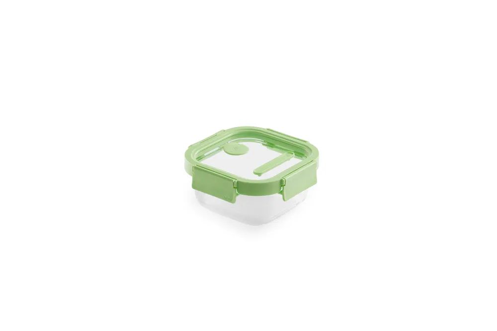 Lékué Quadratisches Vorratsglas, 520 ml - Green