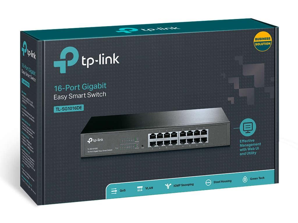 TP-LINK JetStream TL-SG1016DE - Switch - managed