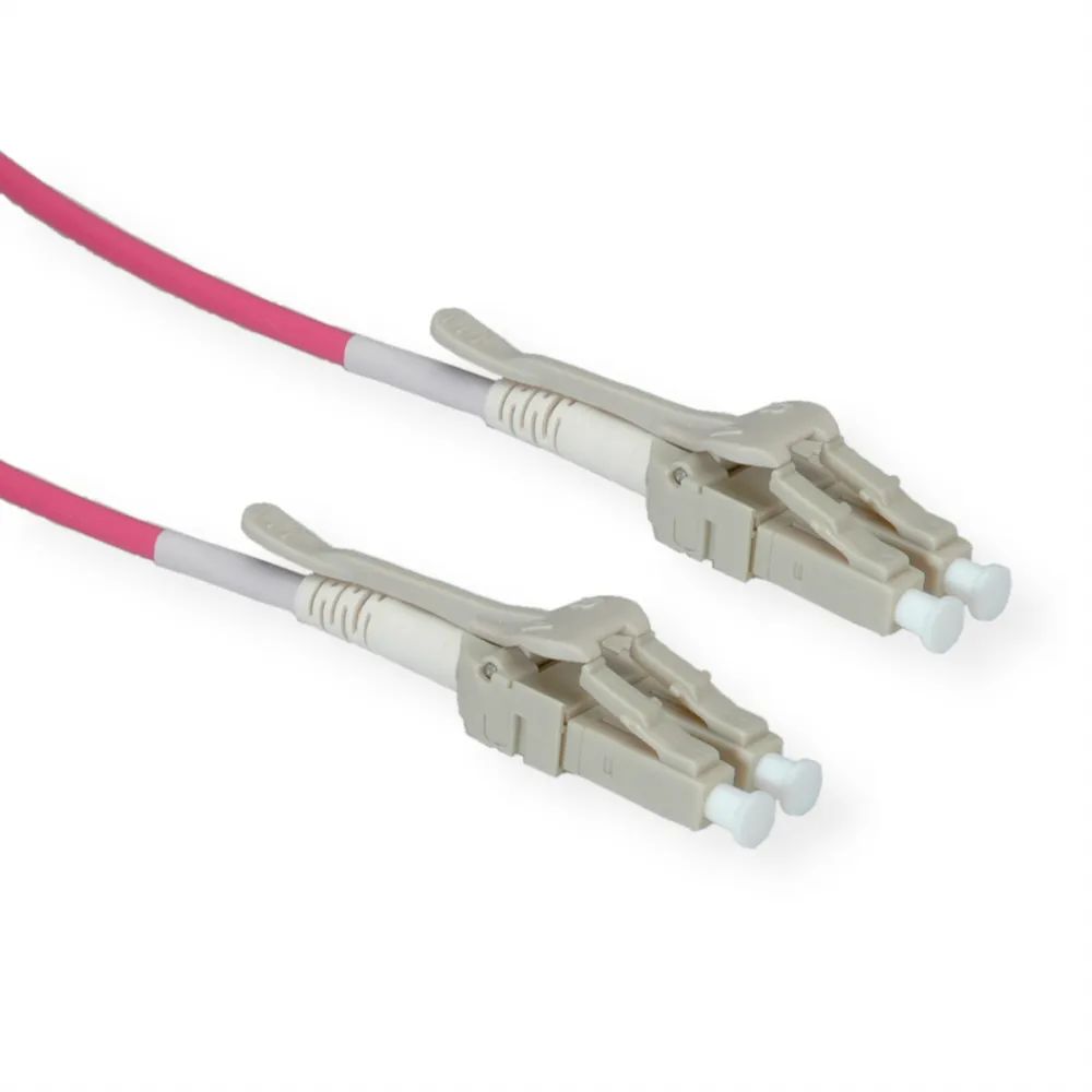 ROLINE LWL-Kabel 50/125µm OM4, LC/LC, Low-Loss-Stecker, violett, 7 m