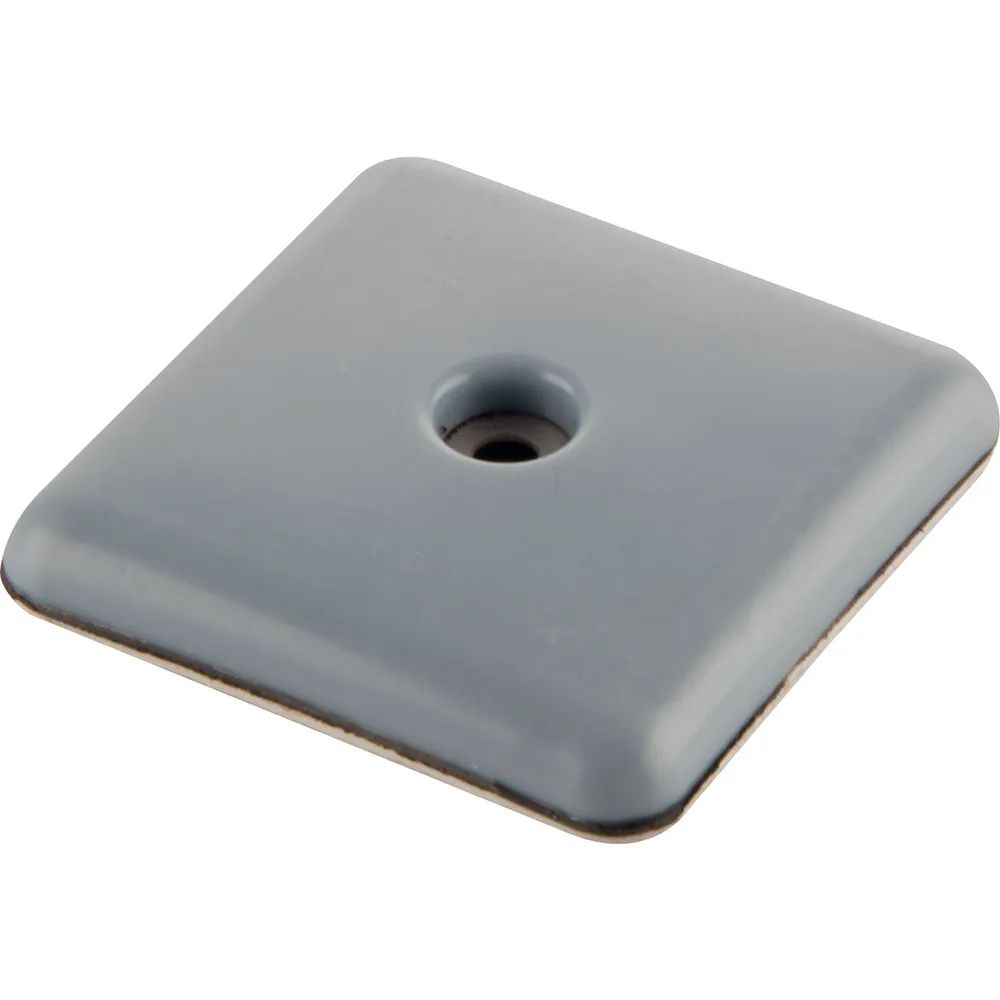Plasticmetall Ges.m.b.H. Teflongleiter mit Schraube quadratisch, 54x54 mm, Höhe 8 mm, graublau
