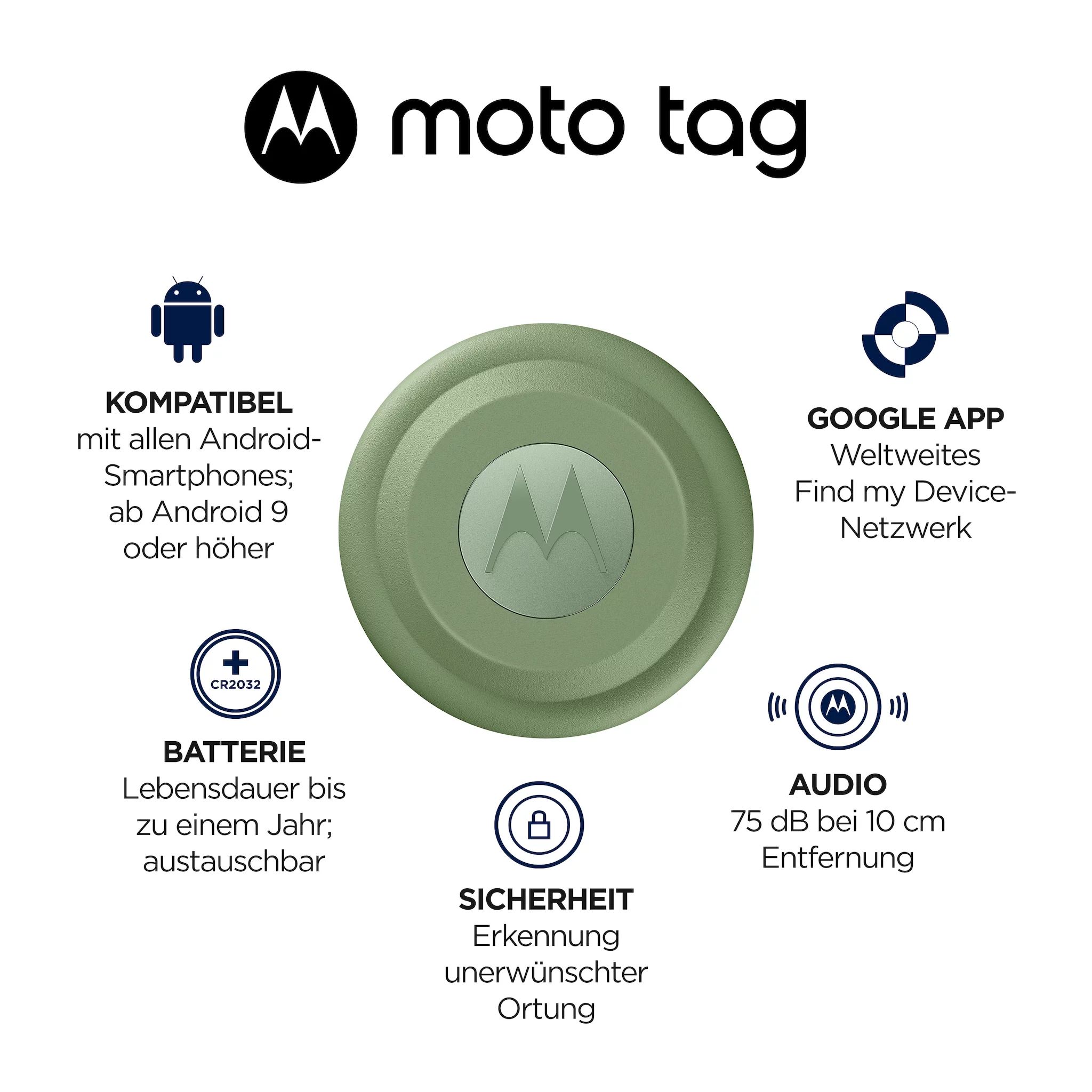 Motorola moto g77 8/256GB, PANTONE® Black Olive inkl. MOTOROLA moto tag, Starlight Blue - SET