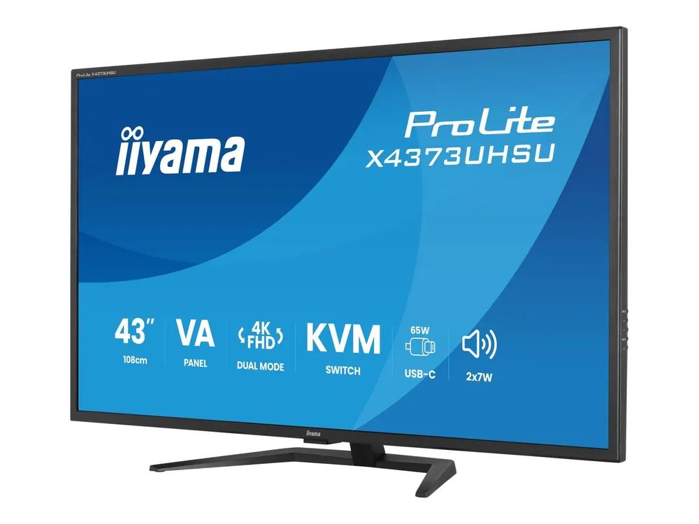 Iiyama X4373UHSU-B2 43"W LCD 4K UHD VA Black