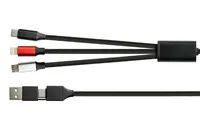 PYTHON USB 6-in-1 Ladekabel USB-A und USB-C an Micro B - Digital/Daten - Adapter - Digital/Daten