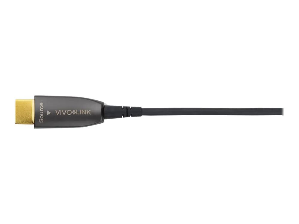 VivoLink Pro - Highspeed - HDMI-Kabel - HDMI männlich zu HDMI männlich - 7.5 m - Glasfaser - Schwarz - geformt, unterstützt 4K 60 Hz (4096 x 2160)