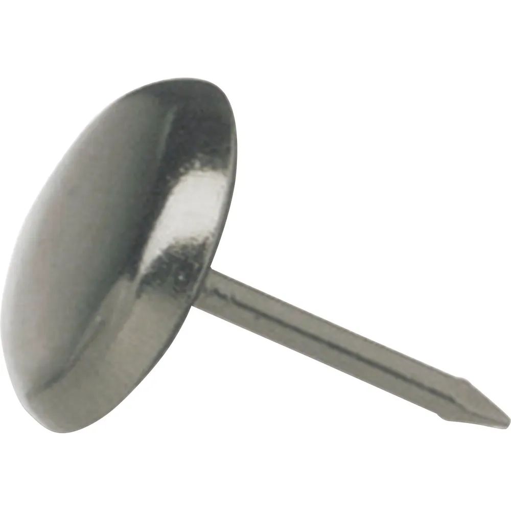 Dransfeld GmbH & Co.KG Polsternägel-Zierkappen Nagelgleiter mit Stahlkappe und Einschlagstift 2, rund, ø14, FE vernickelt