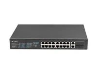 Lanberg RSFE-16P-2C-150 - Unmanaged - Gigabit Ethernet (10/100/1000) - Power over Ethernet (PoE) - Rack-Einbau - 1U