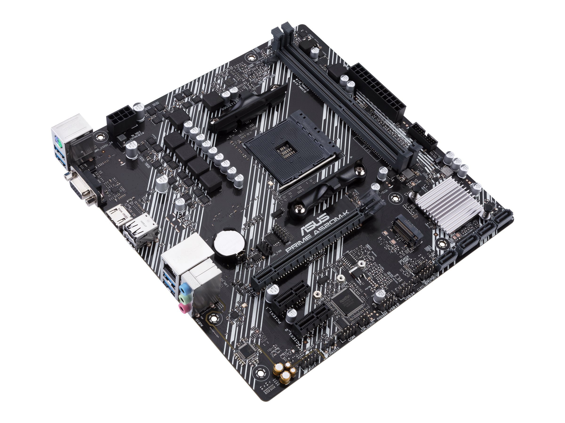 ASUS PRIME A520M-K - Motherboard - micro ATX - Socket AM4 - AMD A520 Chipsatz - USB 3.2 Gen 1 - Gigabit LAN - Onboard-Grafik (CPU erforderlich)