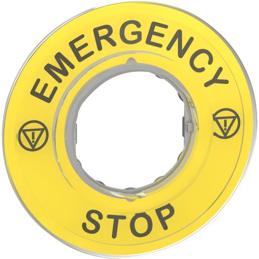 Schneider Electric 3D SCHILD GELB EMERGENCY STOP / SCHN.E ZBY9320