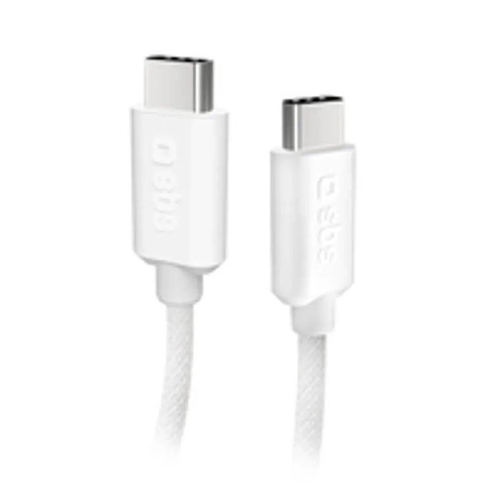 SBS TECABLETISSUETCCG - 1,5 m - USB C - USB C - USB 2.0 - 0,48 Gbit/s - Weiß