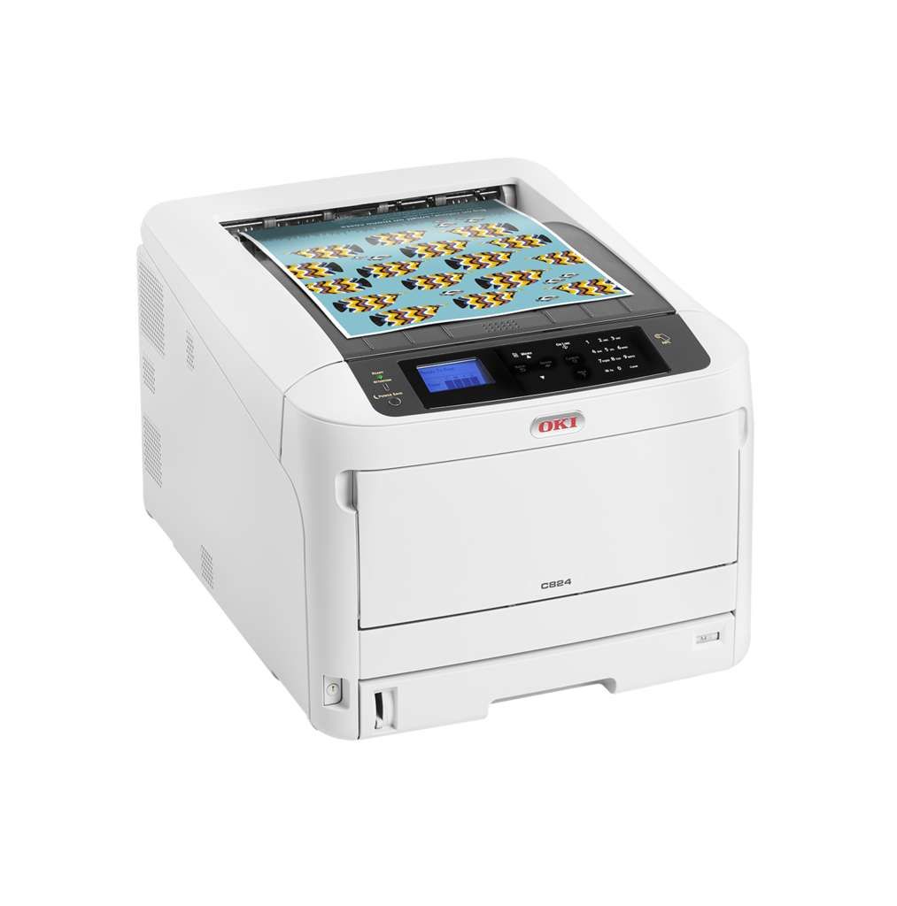 OKI C824dn - Drucker - Farbe - Duplex - LED - A3 - 1200 x 600 dpi - bis zu 26 Seiten/Min. (einfarbig