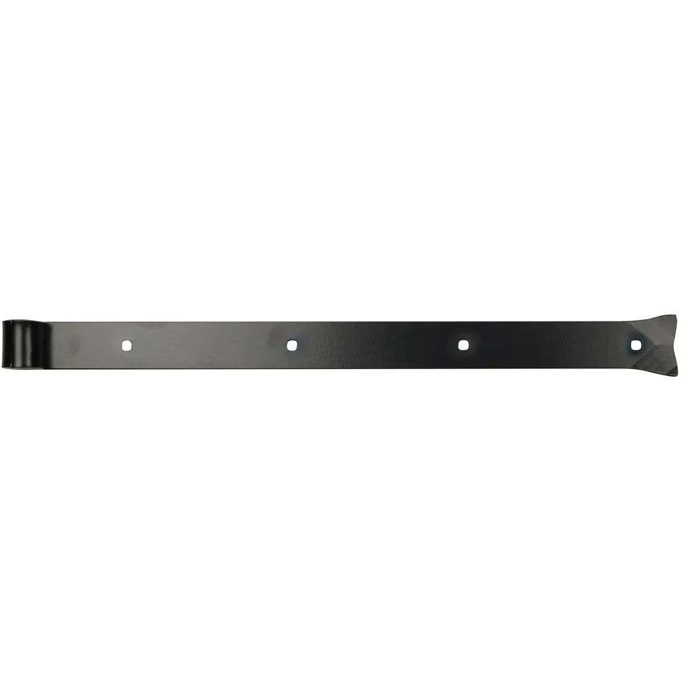 Sonneck Langbänder einseitig gerollt, ohne Kegel, 600x45x8 mm, Stahl schwarz geschmiedet