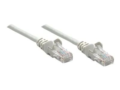 Intellinet Network Patch Cable, Cat6, 7.5m, Grey, CCA, U/UTP, PVC, RJ45, Gold Plated Contacts, Snagless, Booted, Lifetime Warranty, Polybag - Patch-Kabel - RJ-45 (M)