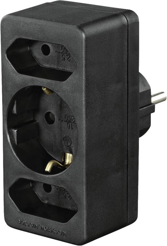 Hama 223216 STECKDOSENADAPT/2EU/1SCHUKO/BS