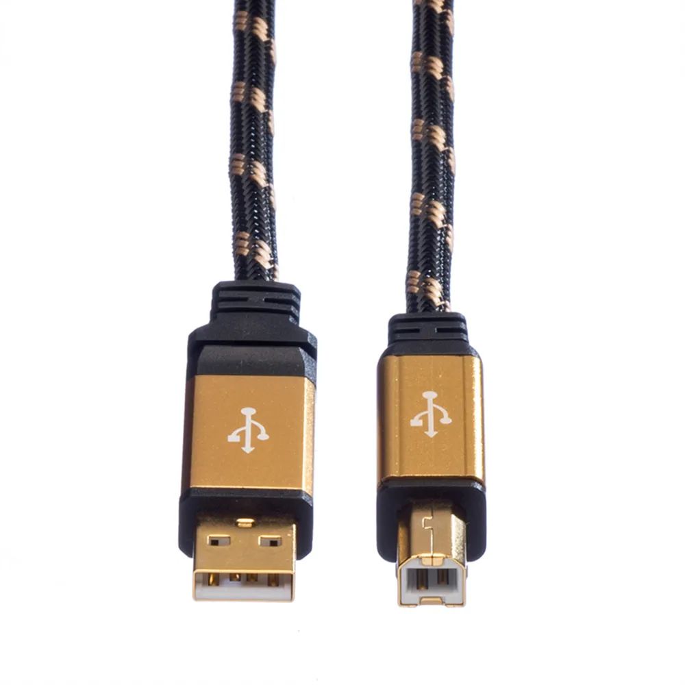 ROLINE GOLD USB 2.0 Kabel, Typ A-B, 1,8 m