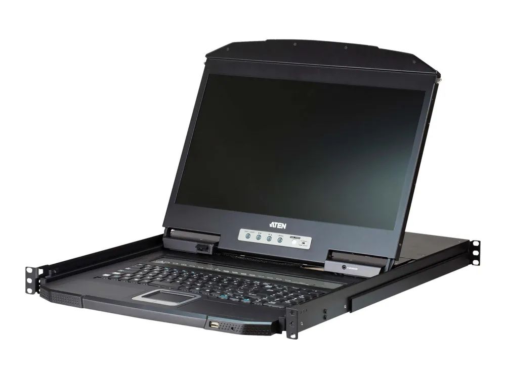 ATEN LCD KVM Switches - KVM-Konsole mit KVM-Switch - 8 Anschlüsse - PS/2, USB - 47 cm (18.5")