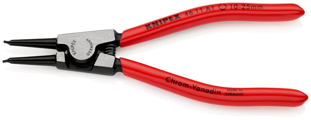 KNIPEX Sicherungsringzange für Außenringe auf Wellen mit Kunststoff überzogen schwarz atramentiert 140 mm