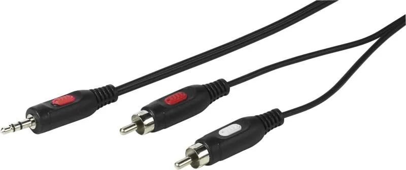Vivanco Audiokabel Cinch-Klinke, 2.5m