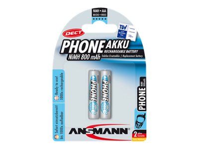 Ansmann Phone - Batterie 2 x AAA - NiMH - (wiederaufladbar)