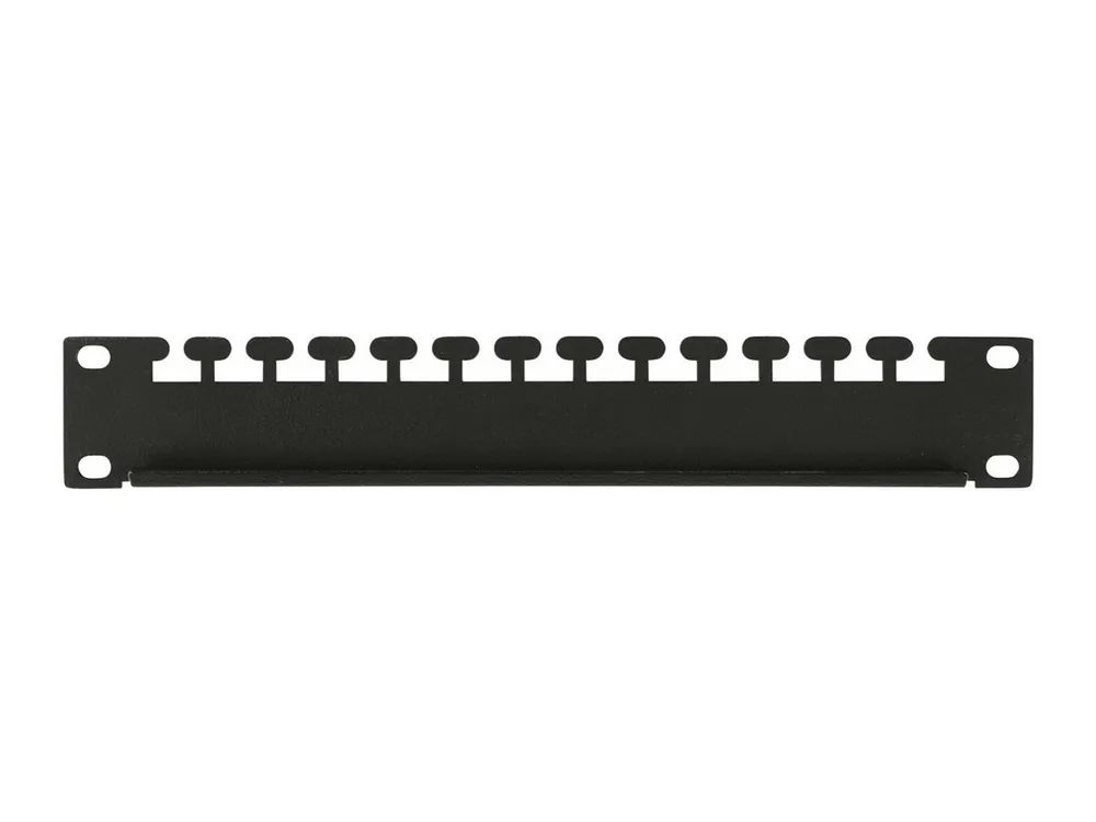 Lanview by Logon - Kabelführungsplatte für Schaltschrank - Schwarz, RAL 9005 - 1U - 48.3 cm (19")