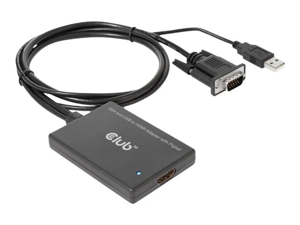 Club 3D Videoadapter - HD-15 (VGA), USB (nur Strom)