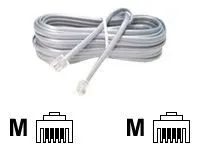 MicroConnect Modular - Telefonkabel - RJ-11 (M) 2m grau 
