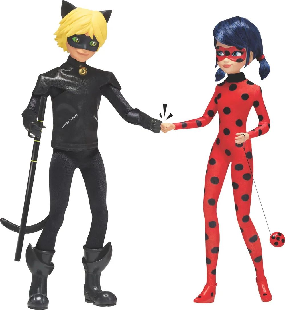 Bandai S.A.S. Miraculous Ladybug und Cat Noir,ca. 26cm