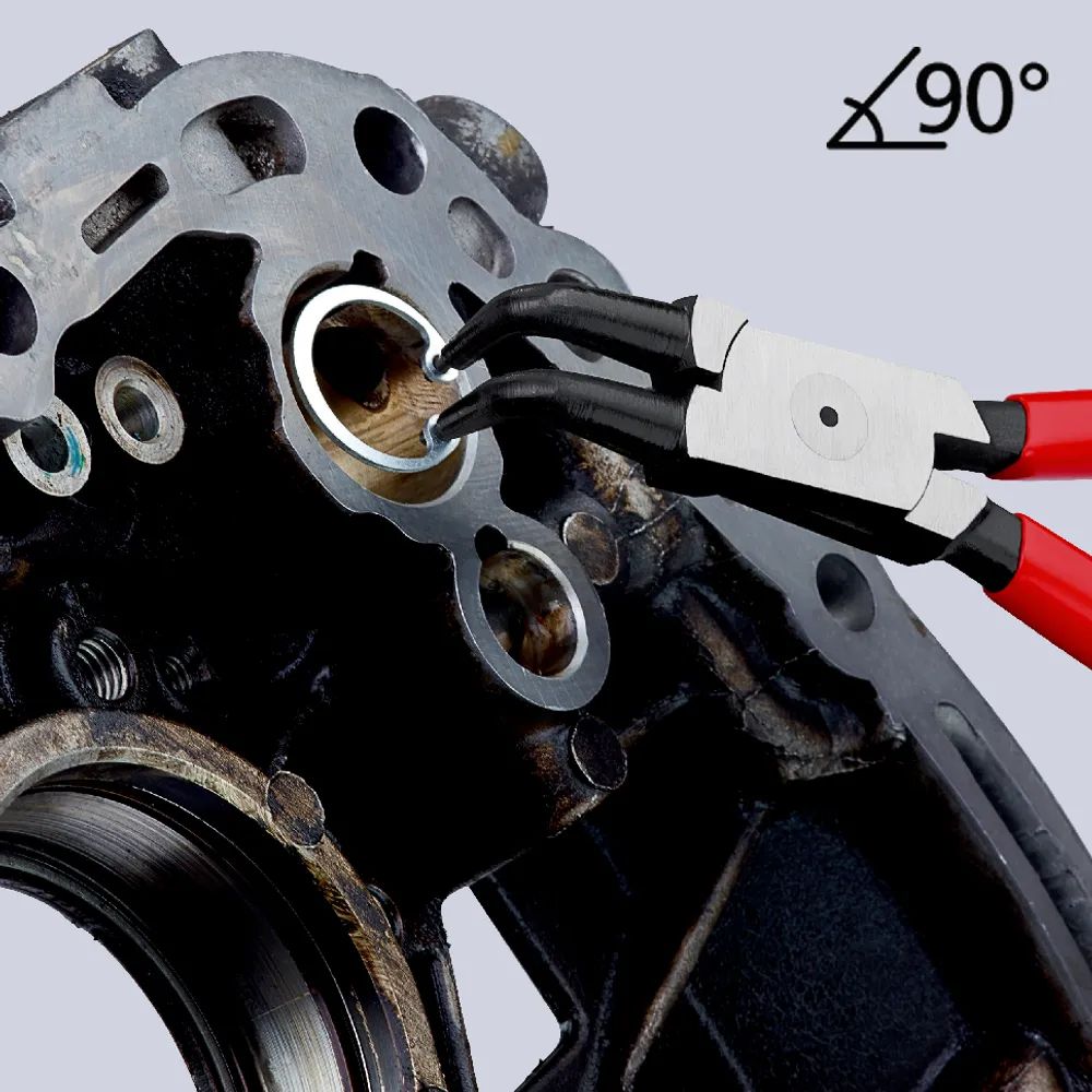 KNIPEX Sicherungsringzange für Innenringe in Bohrungen mit Kunststoff überzogen schwarz atramentiert 170 mm