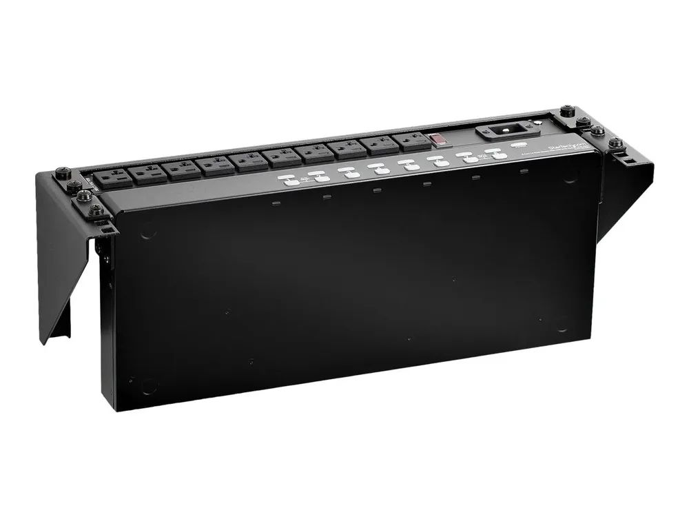StarTech.com 19 Zoll 3HE Wandhalter Rack Mount vertikal - 3U Rack Bracket 19 Wandverteiler in Stahl schwarz - Open Frame - Halterung - geeignet für Wandmontage - Schwarz - 3U - 48.3 cm (19")